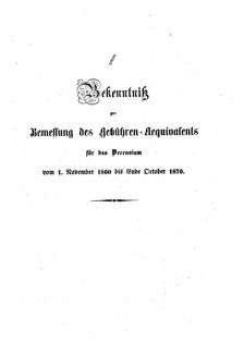 Verordnungsblatt für den Dienstbereich des K.K. Finanzministeriums für die im Reichsrate Vertretenen Königreiche und Länder : [...] : Beilage zu dem Verordnungsblatte für den Dienstbereich des K.K. Österr. Finanz-Ministeriums  18590926 Seite: 5