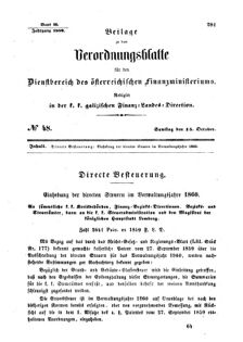 Verordnungsblatt für den Dienstbereich des K.K. Finanzministeriums für die im Reichsrate Vertretenen Königreiche und Länder : [...] : Beilage zu dem Verordnungsblatte für den Dienstbereich des K.K. Österr. Finanz-Ministeriums 