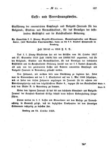 Verordnungsblatt für den Dienstbereich des K.K. Finanzministeriums für die im Reichsrate Vertretenen Königreiche und Länder : [...] : Beilage zu dem Verordnungsblatte für den Dienstbereich des K.K. Österr. Finanz-Ministeriums  18591110 Seite: 3