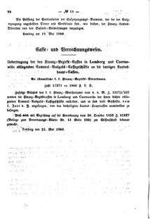 Verordnungsblatt für den Dienstbereich des K.K. Finanzministeriums für die im Reichsrate Vertretenen Königreiche und Länder : [...] : Beilage zu dem Verordnungsblatte für den Dienstbereich des K.K. Österr. Finanz-Ministeriums  18600606 Seite: 2