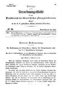 Verordnungsblatt für den Dienstbereich des K.K. Finanzministeriums für die im Reichsrate Vertretenen Königreiche und Länder : [...] : Beilage zu dem Verordnungsblatte für den Dienstbereich des K.K. Österr. Finanz-Ministeriums 