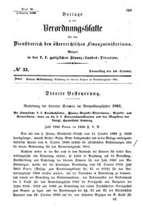 Verordnungsblatt für den Dienstbereich des K.K. Finanzministeriums für die im Reichsrate Vertretenen Königreiche und Länder : [...] : Beilage zu dem Verordnungsblatte für den Dienstbereich des K.K. Österr. Finanz-Ministeriums 