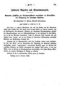 Verordnungsblatt für den Dienstbereich des K.K. Finanzministeriums für die im Reichsrate Vertretenen Königreiche und Länder : [...] : Beilage zu dem Verordnungsblatte für den Dienstbereich des K.K. Österr. Finanz-Ministeriums  18601025 Seite: 3