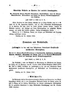 Verordnungsblatt für den Dienstbereich des K.K. Finanzministeriums für die im Reichsrate Vertretenen Königreiche und Länder : [...] : Beilage zu dem Verordnungsblatte für den Dienstbereich des K.K. Österr. Finanz-Ministeriums  18610123 Seite: 2