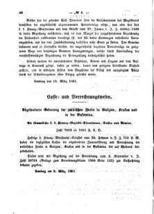 Verordnungsblatt für den Dienstbereich des K.K. Finanzministeriums für die im Reichsrate Vertretenen Königreiche und Länder : [...] : Beilage zu dem Verordnungsblatte für den Dienstbereich des K.K. Österr. Finanz-Ministeriums  18610315 Seite: 2