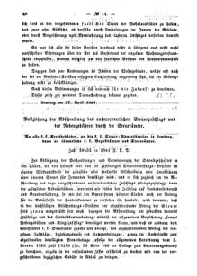 Verordnungsblatt für den Dienstbereich des K.K. Finanzministeriums für die im Reichsrate Vertretenen Königreiche und Länder : [...] : Beilage zu dem Verordnungsblatte für den Dienstbereich des K.K. Österr. Finanz-Ministeriums  18610507 Seite: 2