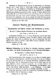 Verordnungsblatt für den Dienstbereich des K.K. Finanzministeriums für die im Reichsrate Vertretenen Königreiche und Länder : [...] : Beilage zu dem Verordnungsblatte für den Dienstbereich des K.K. Österr. Finanz-Ministeriums  18610515 Seite: 2