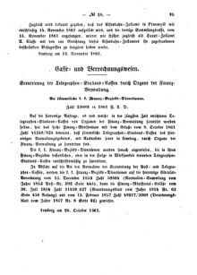 Verordnungsblatt für den Dienstbereich des K.K. Finanzministeriums für die im Reichsrate Vertretenen Königreiche und Länder : [...] : Beilage zu dem Verordnungsblatte für den Dienstbereich des K.K. Österr. Finanz-Ministeriums  18611116 Seite: 3