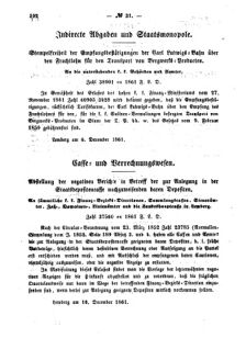 Verordnungsblatt für den Dienstbereich des K.K. Finanzministeriums für die im Reichsrate Vertretenen Königreiche und Länder : [...] : Beilage zu dem Verordnungsblatte für den Dienstbereich des K.K. Österr. Finanz-Ministeriums  18611223 Seite: 2