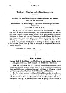 Verordnungsblatt für den Dienstbereich des K.K. Finanzministeriums für die im Reichsrate Vertretenen Königreiche und Länder : [...] : Beilage zu dem Verordnungsblatte für den Dienstbereich des K.K. Österr. Finanz-Ministeriums  18620206 Seite: 2