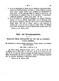 Verordnungsblatt für den Dienstbereich des K.K. Finanzministeriums für die im Reichsrate Vertretenen Königreiche und Länder : [...] : Beilage zu dem Verordnungsblatte für den Dienstbereich des K.K. Österr. Finanz-Ministeriums  18620306 Seite: 3