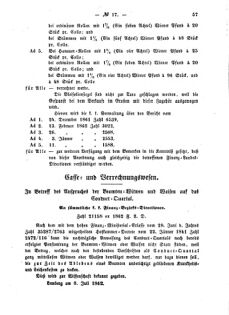 Verordnungsblatt für den Dienstbereich des K.K. Finanzministeriums für die im Reichsrate Vertretenen Königreiche und Länder : [...] : Beilage zu dem Verordnungsblatte für den Dienstbereich des K.K. Österr. Finanz-Ministeriums  18620718 Seite: 3