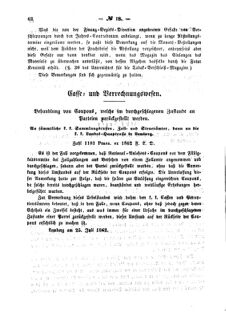 Verordnungsblatt für den Dienstbereich des K.K. Finanzministeriums für die im Reichsrate Vertretenen Königreiche und Länder : [...] : Beilage zu dem Verordnungsblatte für den Dienstbereich des K.K. Österr. Finanz-Ministeriums  18620730 Seite: 4