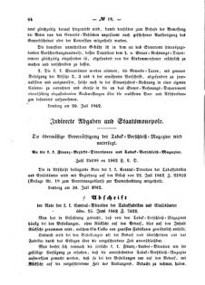 Verordnungsblatt für den Dienstbereich des K.K. Finanzministeriums für die im Reichsrate Vertretenen Königreiche und Länder : [...] : Beilage zu dem Verordnungsblatte für den Dienstbereich des K.K. Österr. Finanz-Ministeriums  18620814 Seite: 2