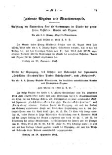 Verordnungsblatt für den Dienstbereich des K.K. Finanzministeriums für die im Reichsrate Vertretenen Königreiche und Länder : [...] : Beilage zu dem Verordnungsblatte für den Dienstbereich des K.K. Österr. Finanz-Ministeriums  18620924 Seite: 3