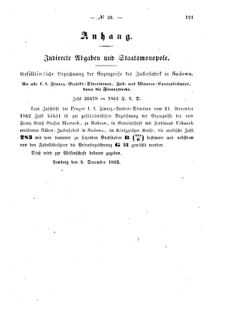 Verordnungsblatt für den Dienstbereich des K.K. Finanzministeriums für die im Reichsrate Vertretenen Königreiche und Länder : [...] : Beilage zu dem Verordnungsblatte für den Dienstbereich des K.K. Österr. Finanz-Ministeriums  18621216 Seite: 3