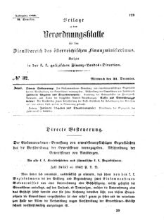 Verordnungsblatt für den Dienstbereich des K.K. Finanzministeriums für die im Reichsrate Vertretenen Königreiche und Länder : [...] : Beilage zu dem Verordnungsblatte für den Dienstbereich des K.K. Österr. Finanz-Ministeriums  18621231 Seite: 1