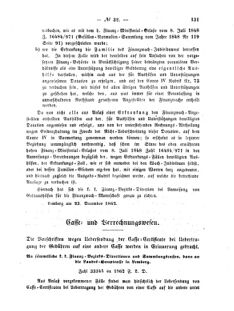 Verordnungsblatt für den Dienstbereich des K.K. Finanzministeriums für die im Reichsrate Vertretenen Königreiche und Länder : [...] : Beilage zu dem Verordnungsblatte für den Dienstbereich des K.K. Österr. Finanz-Ministeriums  18621231 Seite: 3