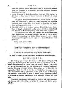 Verordnungsblatt für den Dienstbereich des K.K. Finanzministeriums für die im Reichsrate Vertretenen Königreiche und Länder : [...] : Beilage zu dem Verordnungsblatte für den Dienstbereich des K.K. Österr. Finanz-Ministeriums  18630214 Seite: 2