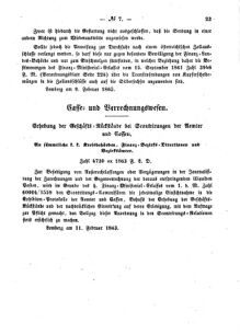 Verordnungsblatt für den Dienstbereich des K.K. Finanzministeriums für die im Reichsrate Vertretenen Königreiche und Länder : [...] : Beilage zu dem Verordnungsblatte für den Dienstbereich des K.K. Österr. Finanz-Ministeriums  18630214 Seite: 3