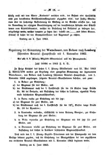 Verordnungsblatt für den Dienstbereich des K.K. Finanzministeriums für die im Reichsrate Vertretenen Königreiche und Länder : [...] : Beilage zu dem Verordnungsblatte für den Dienstbereich des K.K. Österr. Finanz-Ministeriums  18630618 Seite: 3