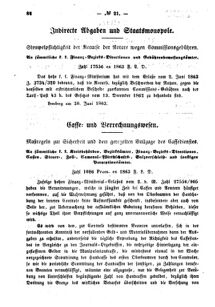 Verordnungsblatt für den Dienstbereich des K.K. Finanzministeriums für die im Reichsrate Vertretenen Königreiche und Länder : [...] : Beilage zu dem Verordnungsblatte für den Dienstbereich des K.K. Österr. Finanz-Ministeriums  18630706 Seite: 2