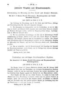 Verordnungsblatt für den Dienstbereich des K.K. Finanzministeriums für die im Reichsrate Vertretenen Königreiche und Länder : [...] : Beilage zu dem Verordnungsblatte für den Dienstbereich des K.K. Österr. Finanz-Ministeriums  18630715 Seite: 2