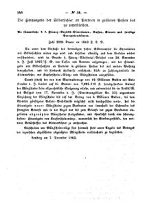 Verordnungsblatt für den Dienstbereich des K.K. Finanzministeriums für die im Reichsrate Vertretenen Königreiche und Länder : [...] : Beilage zu dem Verordnungsblatte für den Dienstbereich des K.K. Österr. Finanz-Ministeriums  18631212 Seite: 4