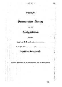 Verordnungsblatt für den Dienstbereich des K.K. Finanzministeriums für die im Reichsrate Vertretenen Königreiche und Länder : [...] : Beilage zu dem Verordnungsblatte für den Dienstbereich des K.K. Österr. Finanz-Ministeriums  18631224 Seite: 41