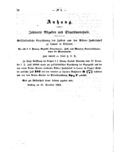 Verordnungsblatt für den Dienstbereich des K.K. Finanzministeriums für die im Reichsrate Vertretenen Königreiche und Länder : [...] : Beilage zu dem Verordnungsblatte für den Dienstbereich des K.K. Österr. Finanz-Ministeriums  18640107 Seite: 4