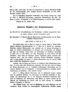 Verordnungsblatt für den Dienstbereich des K.K. Finanzministeriums für die im Reichsrate Vertretenen Königreiche und Länder : [...] : Beilage zu dem Verordnungsblatte für den Dienstbereich des K.K. Österr. Finanz-Ministeriums  18640125 Seite: 2