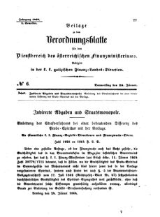 Verordnungsblatt für den Dienstbereich des K.K. Finanzministeriums für die im Reichsrate Vertretenen Königreiche und Länder : [...] : Beilage zu dem Verordnungsblatte für den Dienstbereich des K.K. Österr. Finanz-Ministeriums 