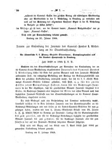 Verordnungsblatt für den Dienstbereich des K.K. Finanzministeriums für die im Reichsrate Vertretenen Königreiche und Länder : [...] : Beilage zu dem Verordnungsblatte für den Dienstbereich des K.K. Österr. Finanz-Ministeriums  18640204 Seite: 2