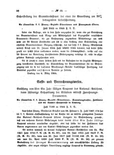 Verordnungsblatt für den Dienstbereich des K.K. Finanzministeriums für die im Reichsrate Vertretenen Königreiche und Länder : [...] : Beilage zu dem Verordnungsblatte für den Dienstbereich des K.K. Österr. Finanz-Ministeriums  18640324 Seite: 2