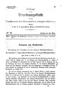 Verordnungsblatt für den Dienstbereich des K.K. Finanzministeriums für die im Reichsrate Vertretenen Königreiche und Länder : [...] : Beilage zu dem Verordnungsblatte für den Dienstbereich des K.K. Österr. Finanz-Ministeriums 