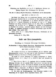 Verordnungsblatt für den Dienstbereich des K.K. Finanzministeriums für die im Reichsrate Vertretenen Königreiche und Länder : [...] : Beilage zu dem Verordnungsblatte für den Dienstbereich des K.K. Österr. Finanz-Ministeriums  18640416 Seite: 2