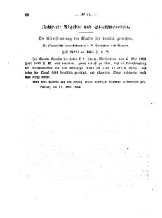 Verordnungsblatt für den Dienstbereich des K.K. Finanzministeriums für die im Reichsrate Vertretenen Königreiche und Länder : [...] : Beilage zu dem Verordnungsblatte für den Dienstbereich des K.K. Österr. Finanz-Ministeriums  18640523 Seite: 4