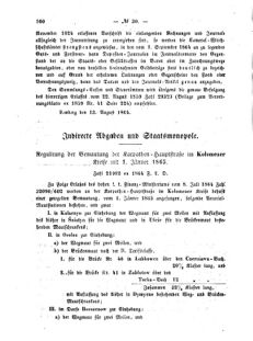 Verordnungsblatt für den Dienstbereich des K.K. Finanzministeriums für die im Reichsrate Vertretenen Königreiche und Länder : [...] : Beilage zu dem Verordnungsblatte für den Dienstbereich des K.K. Österr. Finanz-Ministeriums  18640820 Seite: 2