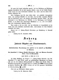 Verordnungsblatt für den Dienstbereich des K.K. Finanzministeriums für die im Reichsrate Vertretenen Königreiche und Länder : [...] : Beilage zu dem Verordnungsblatte für den Dienstbereich des K.K. Österr. Finanz-Ministeriums  18641017 Seite: 4