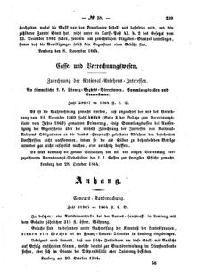 Verordnungsblatt für den Dienstbereich des K.K. Finanzministeriums für die im Reichsrate Vertretenen Königreiche und Länder : [...] : Beilage zu dem Verordnungsblatte für den Dienstbereich des K.K. Österr. Finanz-Ministeriums  18641121 Seite: 5