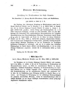 Verordnungsblatt für den Dienstbereich des K.K. Finanzministeriums für die im Reichsrate Vertretenen Königreiche und Länder : [...] : Beilage zu dem Verordnungsblatte für den Dienstbereich des K.K. Österr. Finanz-Ministeriums  18641203 Seite: 2