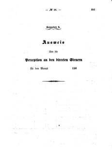 Verordnungsblatt für den Dienstbereich des K.K. Finanzministeriums für die im Reichsrate Vertretenen Königreiche und Länder : [...] : Beilage zu dem Verordnungsblatte für den Dienstbereich des K.K. Österr. Finanz-Ministeriums  18641203 Seite: 5