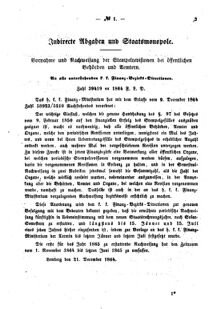 Verordnungsblatt für den Dienstbereich des K.K. Finanzministeriums für die im Reichsrate Vertretenen Königreiche und Länder : [...] : Beilage zu dem Verordnungsblatte für den Dienstbereich des K.K. Österr. Finanz-Ministeriums  18650114 Seite: 3