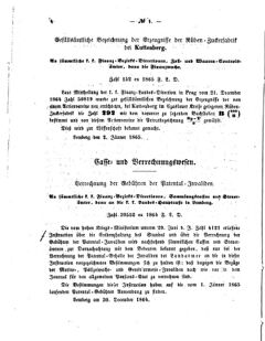 Verordnungsblatt für den Dienstbereich des K.K. Finanzministeriums für die im Reichsrate Vertretenen Königreiche und Länder : [...] : Beilage zu dem Verordnungsblatte für den Dienstbereich des K.K. Österr. Finanz-Ministeriums  18650114 Seite: 4