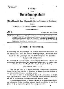 Verordnungsblatt für den Dienstbereich des K.K. Finanzministeriums für die im Reichsrate Vertretenen Königreiche und Länder : [...] : Beilage zu dem Verordnungsblatte für den Dienstbereich des K.K. Österr. Finanz-Ministeriums 