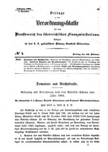 Verordnungsblatt für den Dienstbereich des K.K. Finanzministeriums für die im Reichsrate Vertretenen Königreiche und Länder : [...] : Beilage zu dem Verordnungsblatte für den Dienstbereich des K.K. Österr. Finanz-Ministeriums 