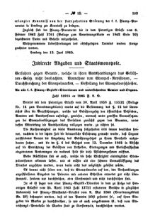 Verordnungsblatt für den Dienstbereich des K.K. Finanzministeriums für die im Reichsrate Vertretenen Königreiche und Länder : [...] : Beilage zu dem Verordnungsblatte für den Dienstbereich des K.K. Österr. Finanz-Ministeriums  18650621 Seite: 3