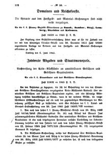 Verordnungsblatt für den Dienstbereich des K.K. Finanzministeriums für die im Reichsrate Vertretenen Königreiche und Länder : [...] : Beilage zu dem Verordnungsblatte für den Dienstbereich des K.K. Österr. Finanz-Ministeriums  18650706 Seite: 2