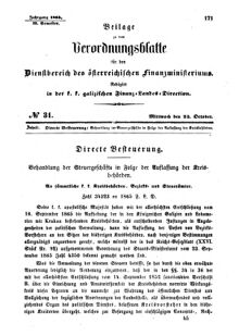 Verordnungsblatt für den Dienstbereich des K.K. Finanzministeriums für die im Reichsrate Vertretenen Königreiche und Länder : [...] : Beilage zu dem Verordnungsblatte für den Dienstbereich des K.K. Österr. Finanz-Ministeriums 