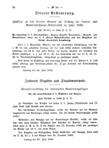 Verordnungsblatt für den Dienstbereich des K.K. Finanzministeriums für die im Reichsrate Vertretenen Königreiche und Länder : [...] : Beilage zu dem Verordnungsblatte für den Dienstbereich des K.K. Österr. Finanz-Ministeriums  18660709 Seite: 2